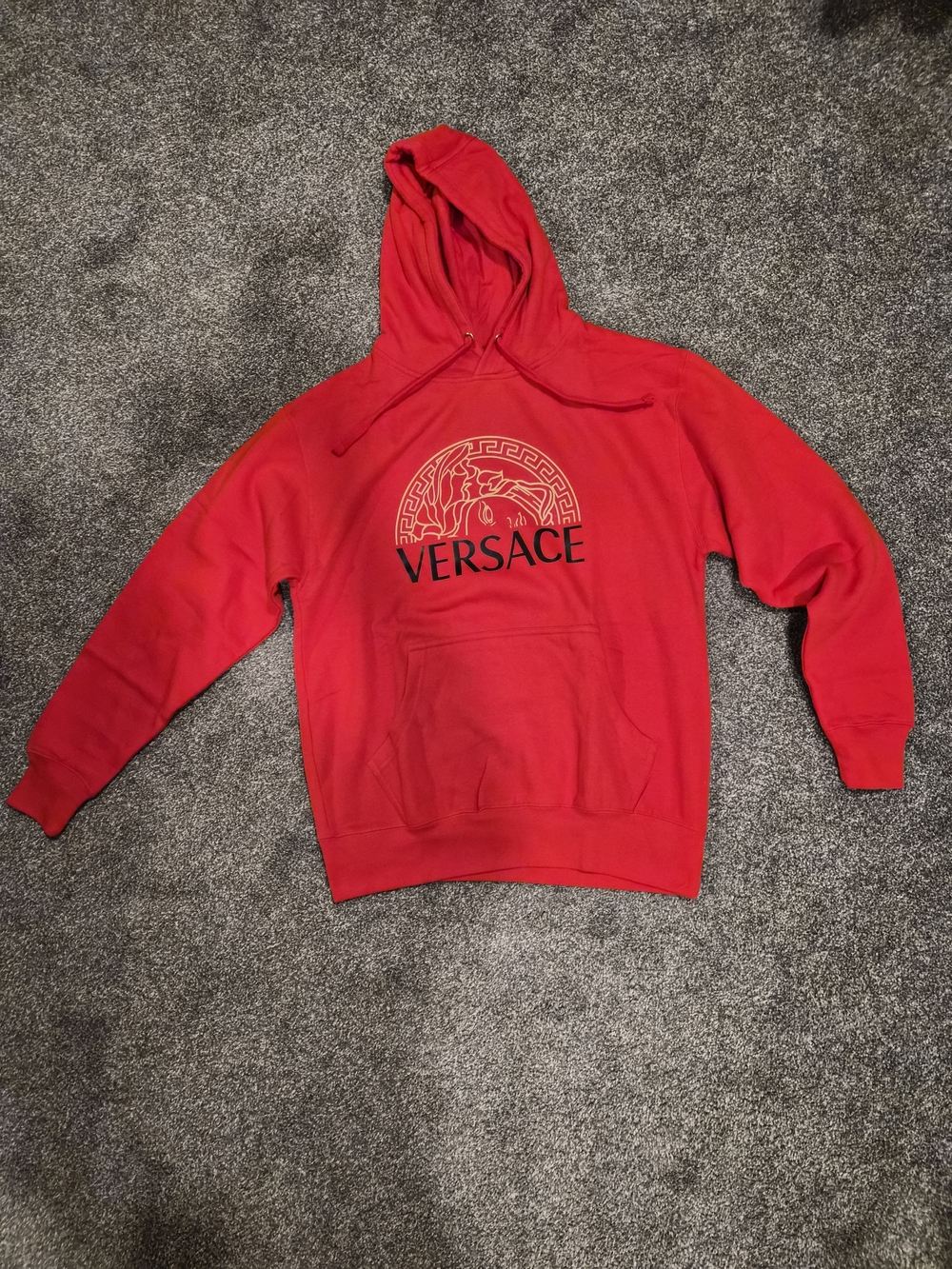 Versace Red Logo Hoodie - Picture 6 of 6